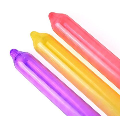 Holographic Recare Fruit Flavour Condoms 12 шт, аромати: м'ята, банан, полуниця - купити в Україні | Секс шоп SEX-SHOP.ua