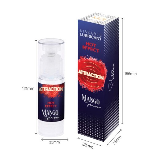Mai Attraction Hot Effect Mango - Оральная смазка с согревающим эффектом, 50 мл (манго)
