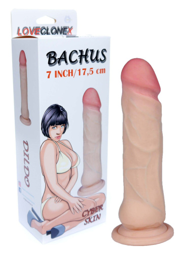 Bachus Loveclonex 7" - реалистичный фаллоимитатор, 17.5х4 см (телесный)