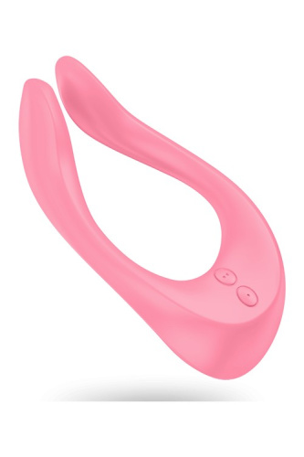 Satisfyer Partner Multifun 2-багатофункціональний вібратор для пар, 13х7х3. 5 см (рожевий) - купити в Києві, Україні
