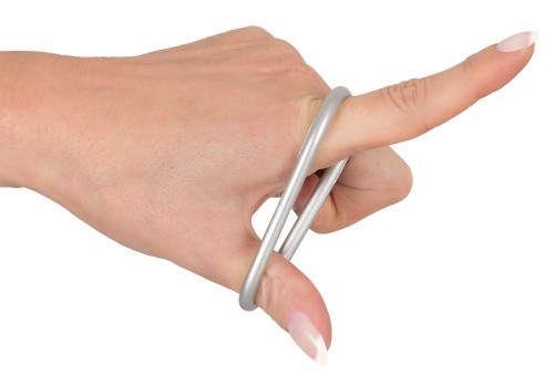 Metallic Silicone Cock Ring Set набор эрекционных колец разного диаметра, 3.3 см, 4 см, 5.5 см
