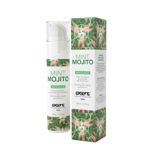 EXSENS Mojito - Съедобное массажное масло с согревающим эффектом, 50 мл (мохито)