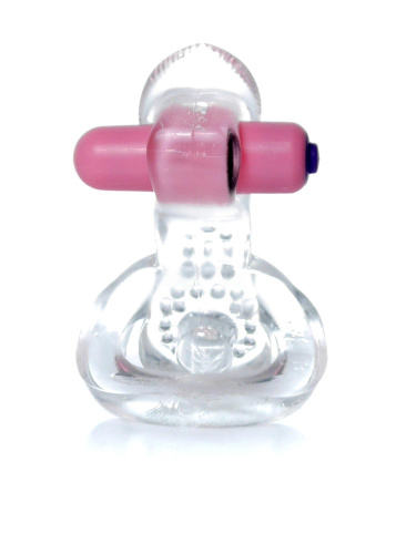 Эрекционное виброкольцо B-Series Tongue Vibro CockRing