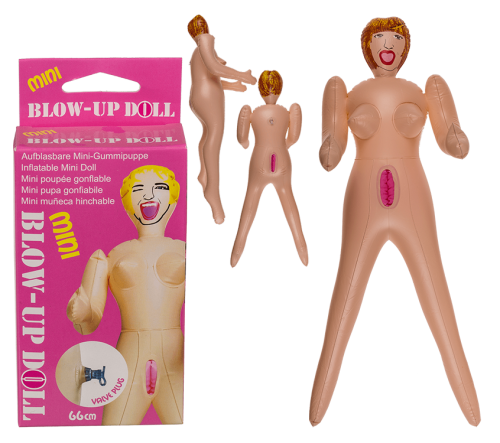 Mini Blow-Up Doll Red Hair - Надувная мини кукла, 66 см (бежевый)