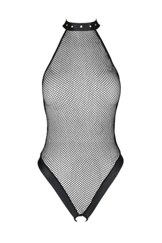 Passion MOONLIGHT BODY - Еротичний боді в сітку, L/XL (чорний) - купити в Києві, Україні