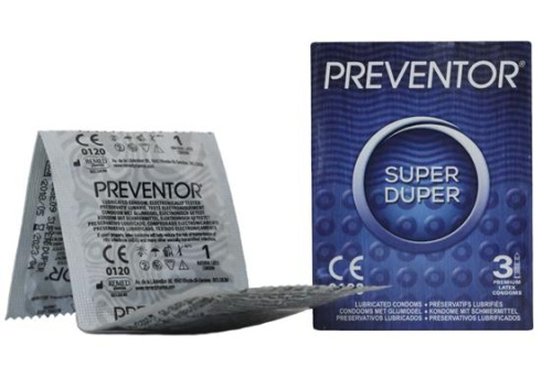Preventor Super Duper, 3 шт (ваниль)