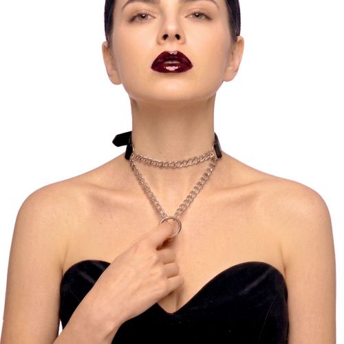 Чокер-удавка Art of Sex - Kaa, натуральная кожа