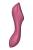 Satisfyer Curvy Trinity 3 - Вакуумный вибратор и стимулятор для точки G, 17.5х5.3 см (красный)