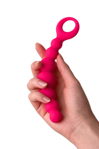 Toyfa Popo Pleasure - анальний стимулятор, 15х3 см (малиновый)