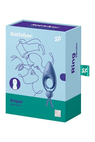 Satisfyer Sniper - ерекційне ласо з вібрацією, 13 см (блакитний) - купити в Києві, Україні