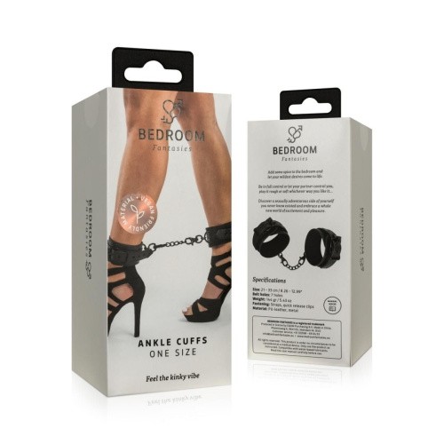 Bedroom Fantasies Ankle Cuffs - Фиксаторы на ноги, (черный)