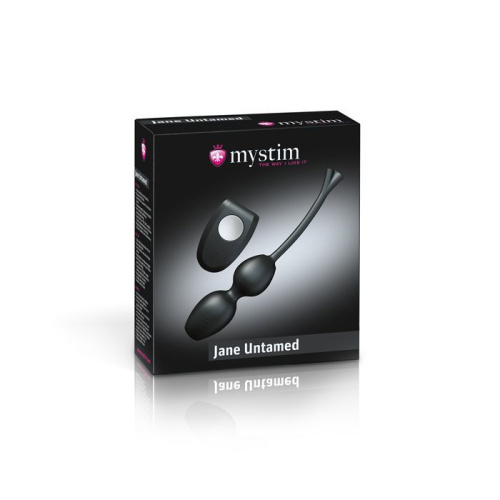 Mystim Jane Untamed Vibe - Вагинальные шарики для миостимуляции с вибрацией и пультом, 3.6 см