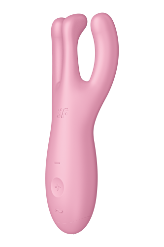 Satisfyer Threesome 4 - Вібратор для клітора, 14х5.6 см (рожевий) - купити в Києві, Україні