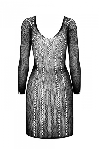 Полупрозрачное мини-платье Passion BS101, One Size