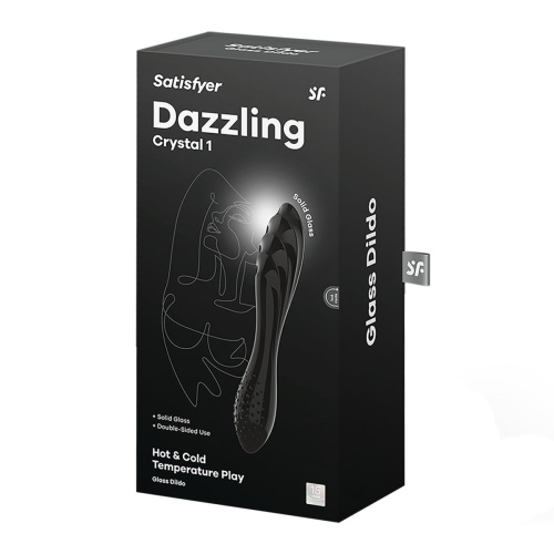 Двосторонній фалоімітатор Satisfyer Dazzling Crystal 1, 18,5 см - купити в Києві, Україні