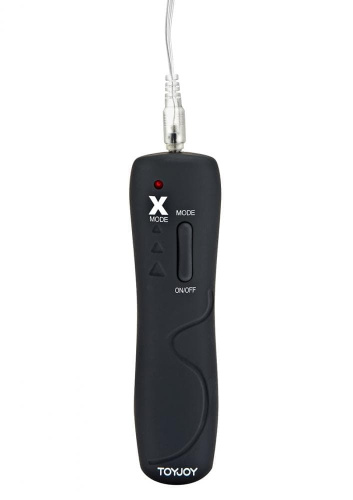 Toy Joy Power Vibr. Plug & Penisring - Анальная вибропробка с эрекционным кольцом, 9х4 см (серый)