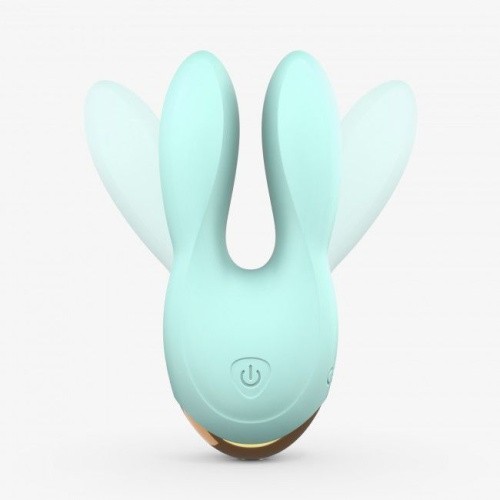 Love To Love Hear Me Menthe - Вибратор-кролик с двумя моторчиками и LED-подсветкой, 11,5х5 см. (мятный)