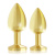 Rianne S - Booty Plug Luxury Set набор металлических анальных пробок с кристаллом, диаметр 3 и 3.5 см