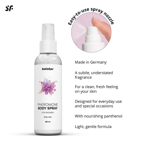 Спрей для тіла з феромонами Satisfyer Pheromones Body Spray For Women 150 мл - купити в Україні | Секс шоп SEX-SHOP.ua