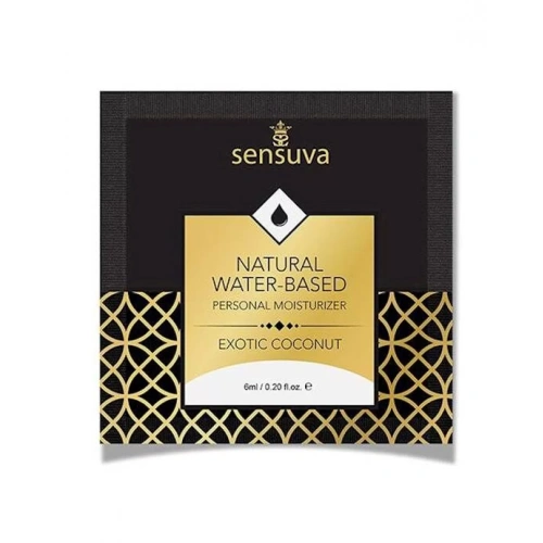 Sensuva - Natural Water-Based Exotic Coconut - Пробник лубриканту, 6 мл - купити в Києві, Україні