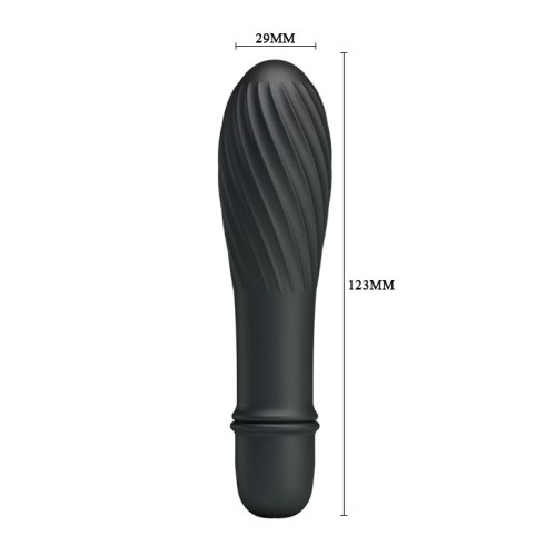 Pretty Love Solomon Vibrator - Классический вибратор, 12.3х3.9 см (чёрный)