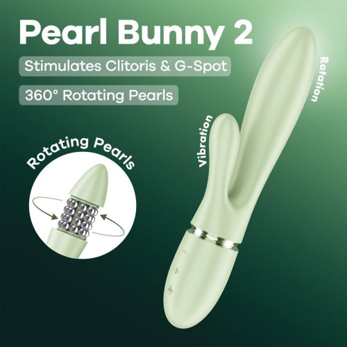 Вибратор-кролик Satisfyer Pearl Bunny 2 Light Green