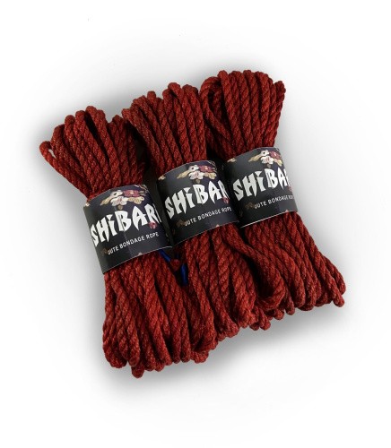 Feral Feelings Shibari Rope - Джутовая веревка для Шибари, 8 м (красная)