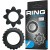 Baile Ring Flowering Black - Набор эрекционных колец разного диаметра, 2 шт Baile Ring Flowering Black - Набор эрекционных колец разного диаметра, 2 шт