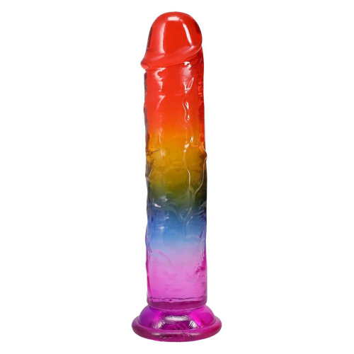 Дилдо Doc Johnson Crystal Jellies 8.5 Inch Сlassic Dong Rainbow, 21,6 см - купити в Україні | Секс шоп SEX-SHOP.ua