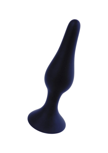 Boss Silicone Plug Black Medium - Анальная пробка, 11 см (черный)