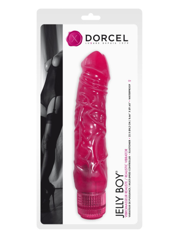 Dorcel Jelly Boy реалистичный мультискоростной вибратор, 22х4.2 см (розовый)