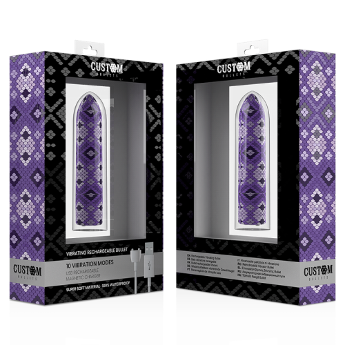 Віброкуля Custom Bullets Snake Purple, 6,25х2 см (фіолетовий) - купити в Києві, Україні