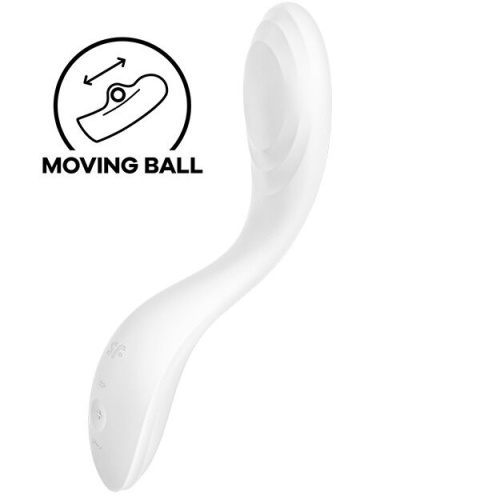 Satisfyer Rrrolling Pleasure - Вибратор для точки G, 22х4 см (белый)