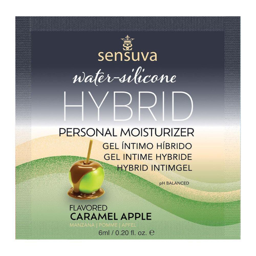 Sensuva - Hybrid Formula Caramel Apple - Пробник съедобной смазки, 6 мл. (карамельное яблоко)