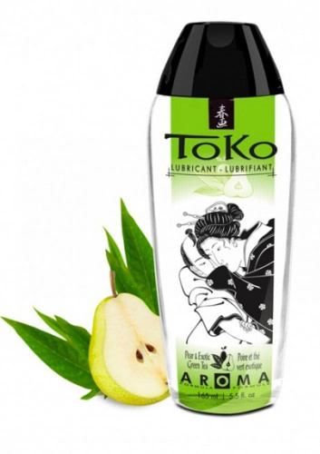 Shunga Toko Aroma Lubricant Pear & Exotic Green - оральный лубрикант со вкусом груши и зеленого чая, 165 мл