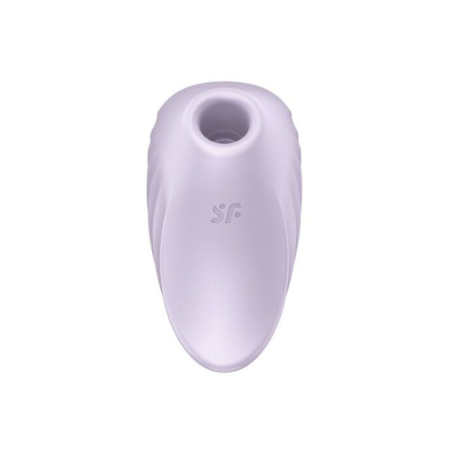 Satisfyer Pearl Diver - Вакуумный клиторальный стимулятор в виде ракушки, 9.1х5.1 см (фиолетовый)
