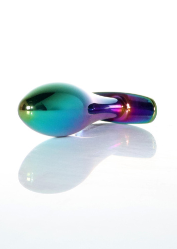 Анальная пробка с камнем B-Series Jewellery Multicolour Plug Pink, M