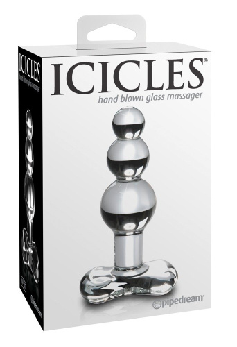 Pipedream Icicles No. 47 Clear - Анальная пробка, 10,7 см (прозрачный)