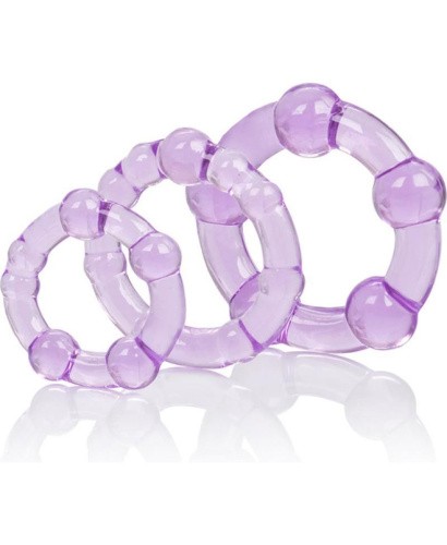 California Exotic Novelties Transparent Island Rings - Набор эрекционных колец, 3 шт
