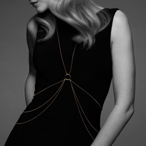 Bijoux Indiscrets Magnifique 8 Body Chain Gold - цепочка украшение для тела, (золотистый)