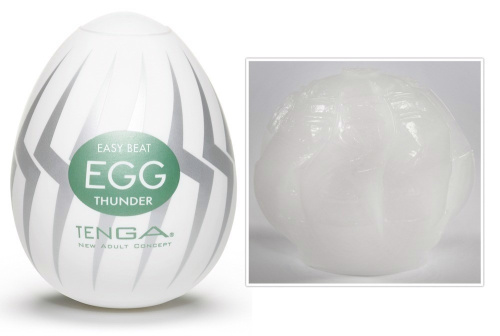 Мастурбатор-яйцо Tenga Egg Hard Boiled - Strong Sensations Thunder