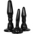 Doc Johnson Williams Anal Trainer Kit - Набор анальных пробок, 3 шт (черный) Doc Johnson Williams Anal Trainer Kit - Набор анальных пробок, 3 шт (черный)