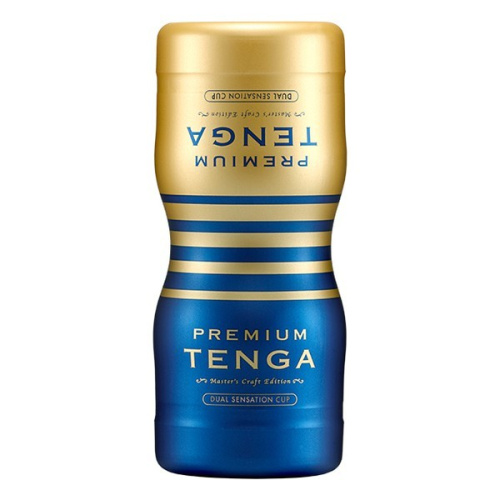 Tenga Premium Dual Sensation Cup - мастурбатор, 15.5х4.5 см (білий) - купити в Києві, Україні