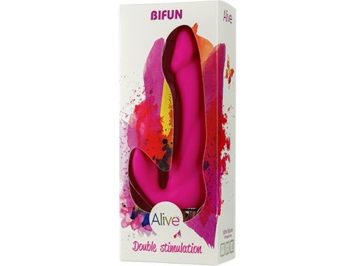 Alive Bifun - Вибратор вагинально-клиторальный, 16.5х3.5 см