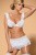 Obsessive Julitta set - эротический комплект невесты, S/M (белый)