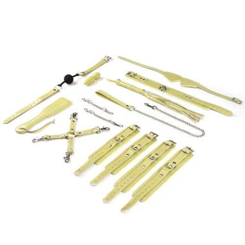 БДСМ-набор для начинающих Liebe Seele Macaron 9pcs Bondage Kit-Melon