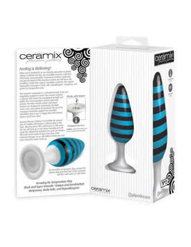 Pipedream Ceramix No.2 - Анальная пробка из керамики, 11,5х4,2 см