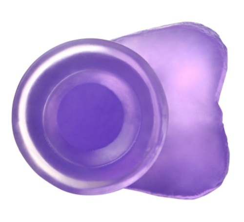 Jelly Studs Crystal Dildo Medium Pink - Фалоімітатор, 17.5 см (фіолетовий) - купити в Києві, Україні