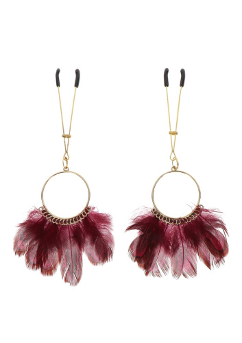 Зажимы на соски Tweezers With Feathers