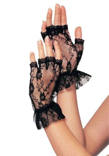 Короткие перчатки-гловелетты Leg Avenue Wrist length fingerless gloves, One Size